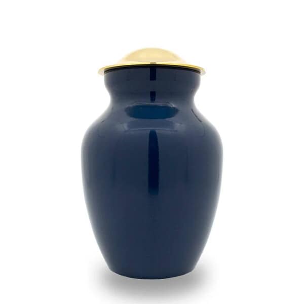 Gold Navy Extra Small Cremation Urn