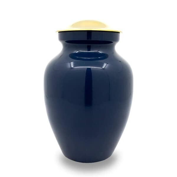 Gold Navy Small Cremation Urn