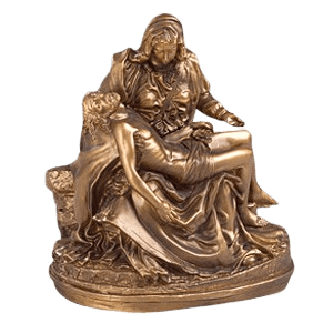 Gold Pieta Religious Cremation Urns