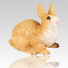 Gold Rabbit Cremation Urn