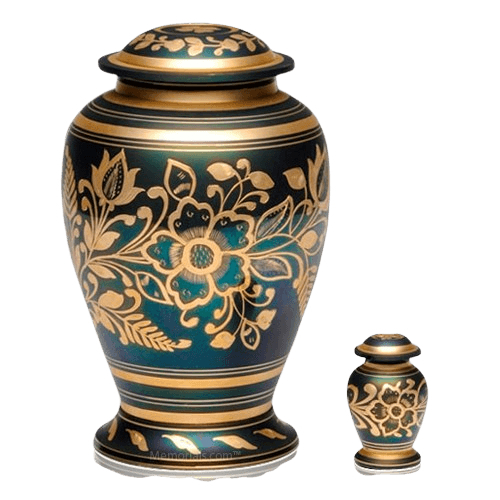 Golden Flower Cremation Urns