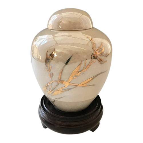 Golden Vines Child Ceramic Urn