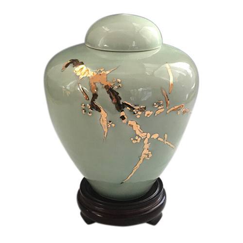 Golden Water Pet Ceramic Urn