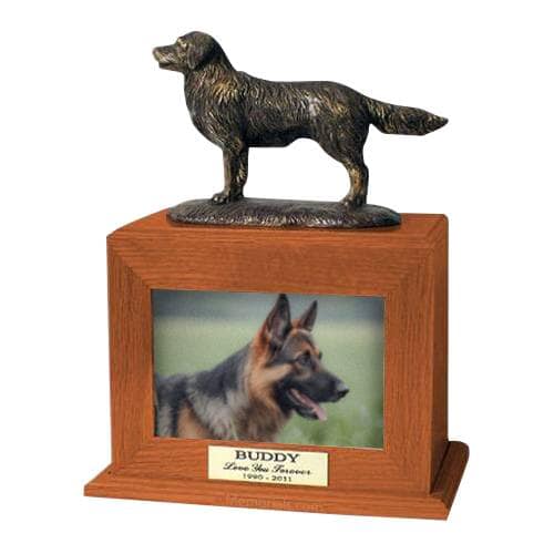 Golden Years Picture Pet Walnut Urn