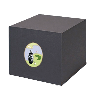 Swedish Golf Scene Cremation Urn