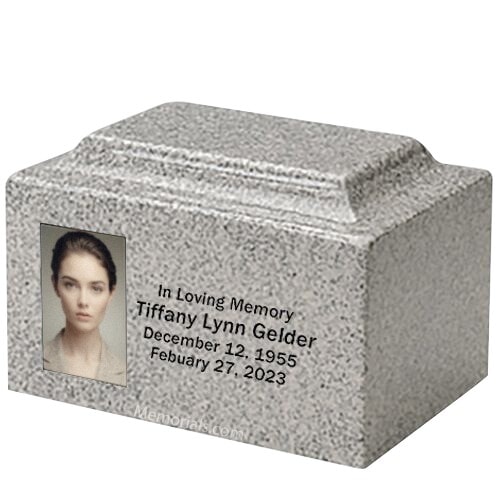 Gracious Granite Photo Urn