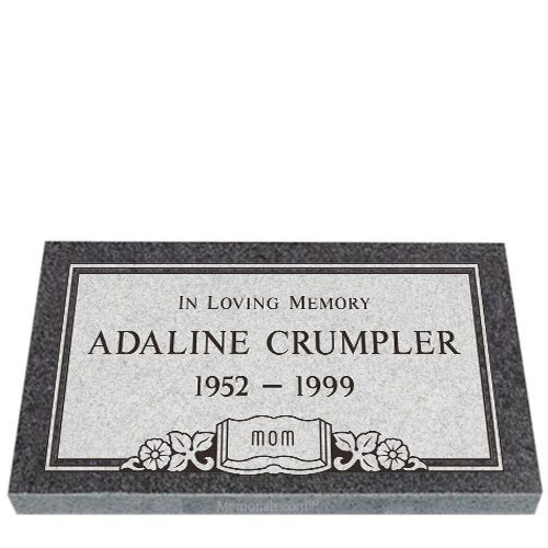 Granite Grave Markers For Mom 24 x 12