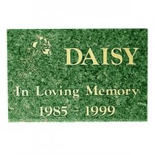 Green Granite Memorial Pet Grave Stone