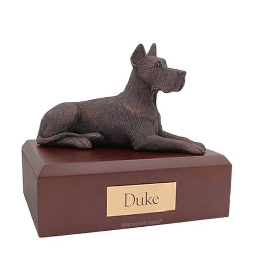 Great Dane Antique Bronze Large Dog Urn