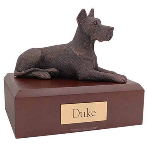 Great Dane Antique Bronze X Large Dog Urn