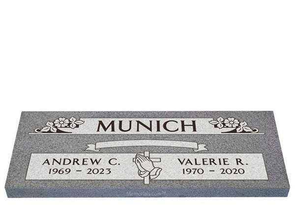 Greatest Catch Companion Granite headstone 36 x 12