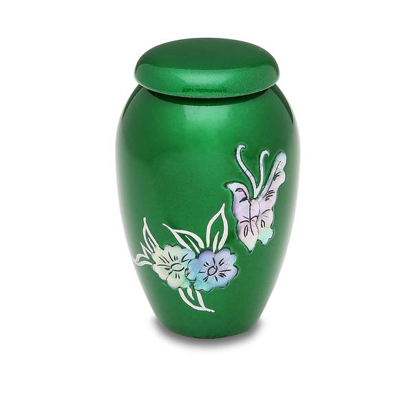 Green Butterfly Cremation Urn