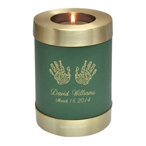 Green Child Print Cremation Urn