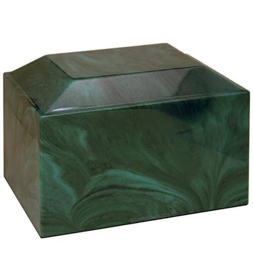 Green Cultured Marble Urn Green Cultured Marble Urn