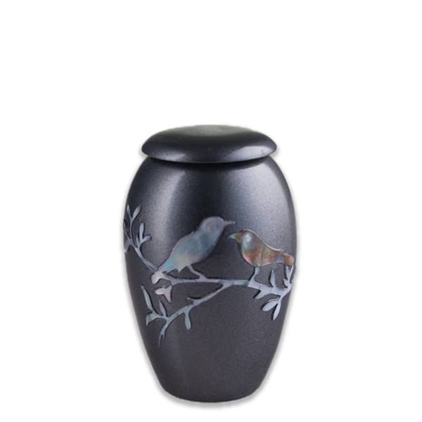 Grey Birds Keepsake Urn