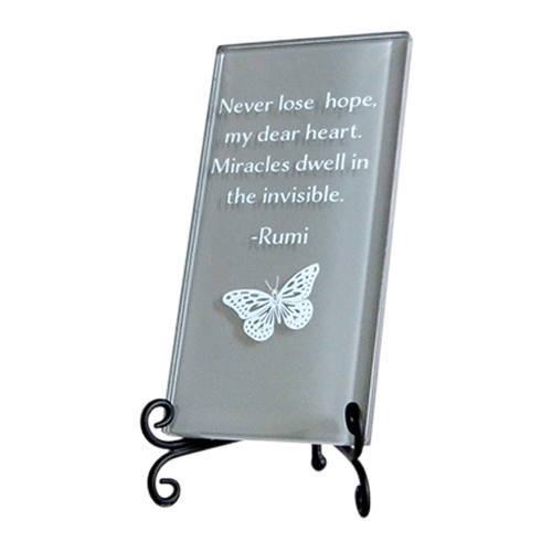 Grey Never Lose Hope Plaque