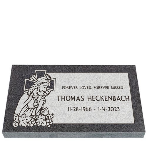 Guiding Father Granite Grave Marker 20 x 10