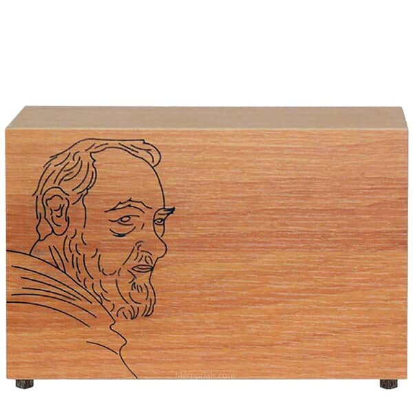 Guiding Father Wooden Cremation Urn