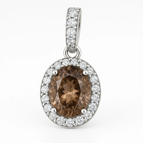 Halo Eternity Cremation Diamond Necklace