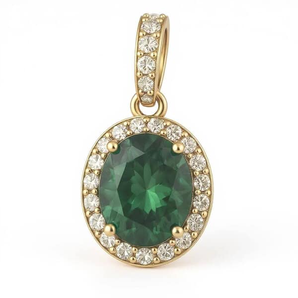 Halo Pasture Cremation Diamond Necklace