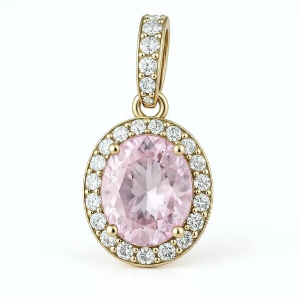 Halo Princess Cremation Diamond Necklace