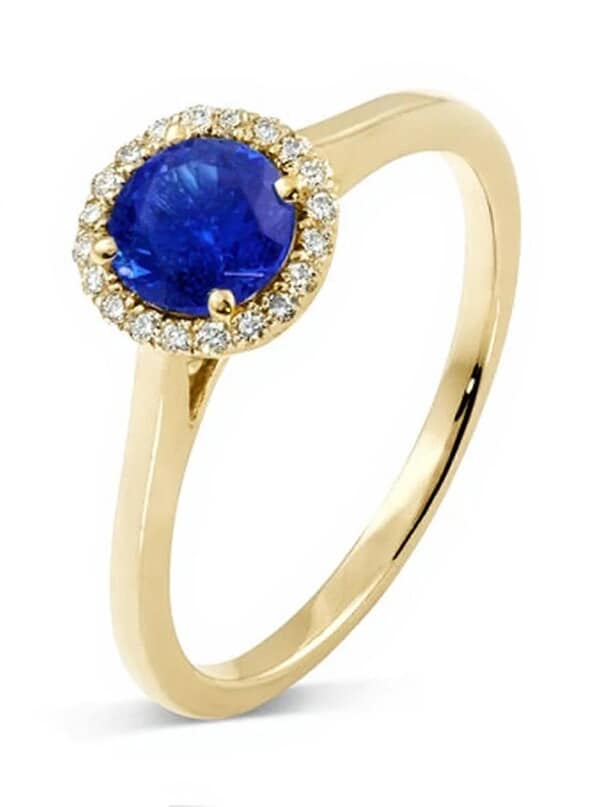 Halo Riviera Cremation Diamond Ring