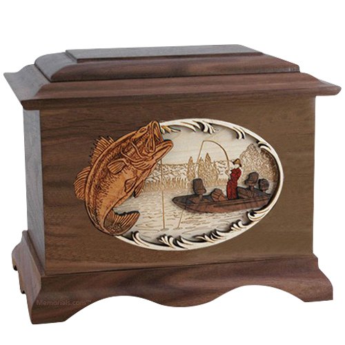 Catch of the Day Walnut Cremation Urn