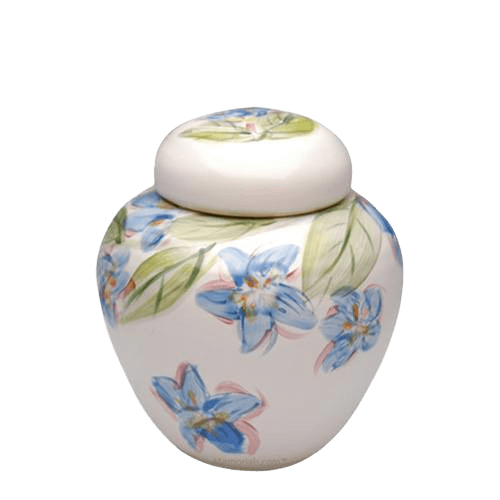 Blue Dogwood Small Cremation Urn