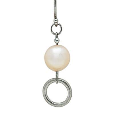 Hanging Gold Pearl Cremation Earrings