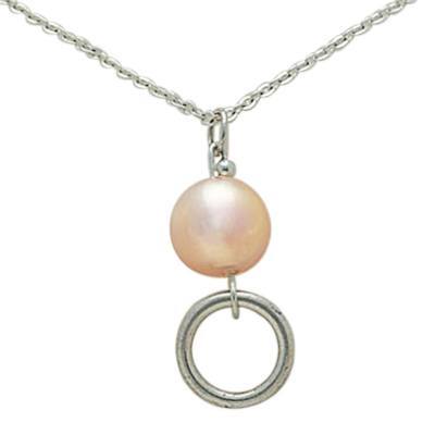 Hanging Lavender Pearl Cremation Pendant