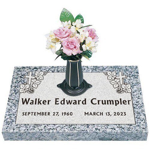 Harmony And Faith Granite Grave Marker 24 x 12