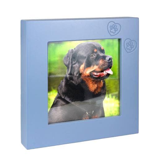 Harmony Blue Small Photo Frame Pet Urn