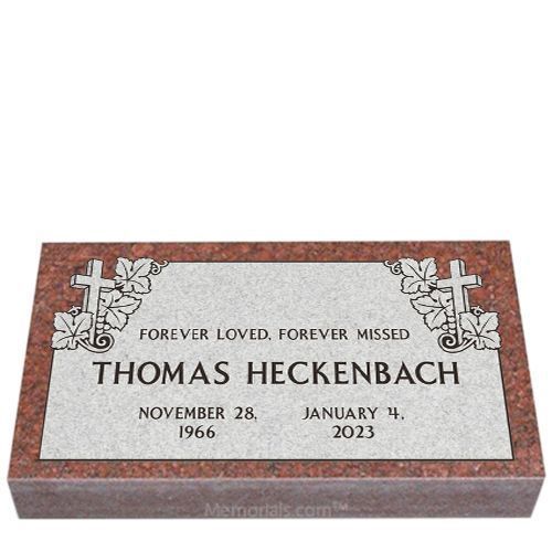 Harmony Granite Grave Marker 20 x 10