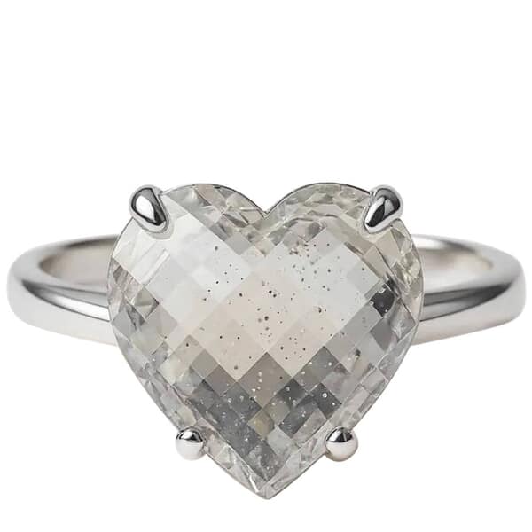 Heart Cremation Crystal Ring
