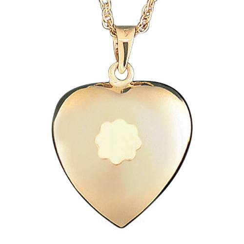 Heart with Flower Keepsake Jewelry