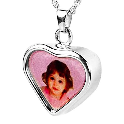 Heart Picture Cremation Pendant