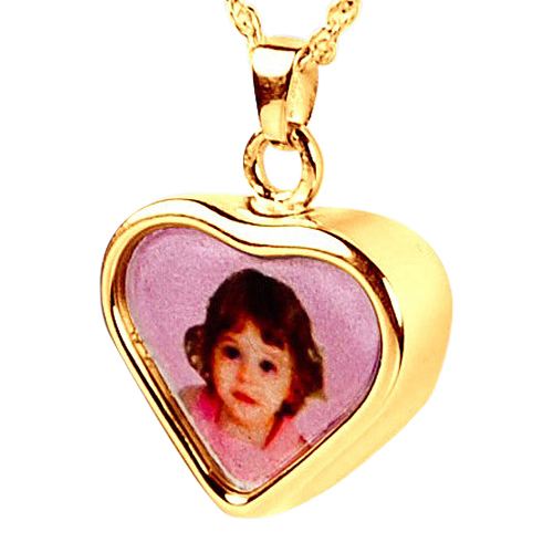 Heart Picture Cremation Pendant IV