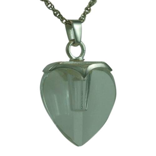 Glass Heart Memorial Jewelry
