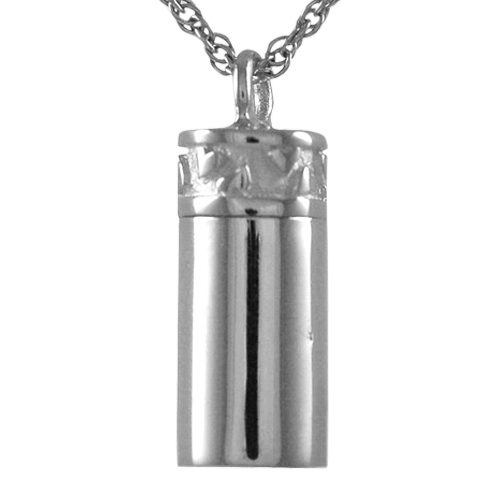 Heart Cylinder Cremation Pendant