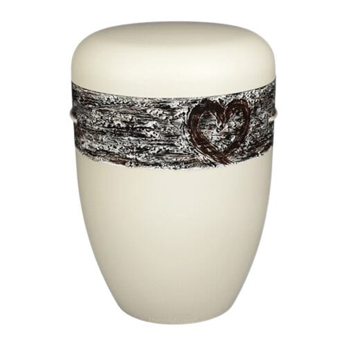 Heart of Birch Biodegradable Cremation Urn