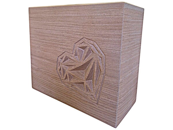 Heart Stamp Cremation Urn