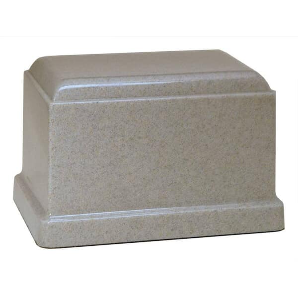 Heath Gray Granite Cultured Cremation Urn