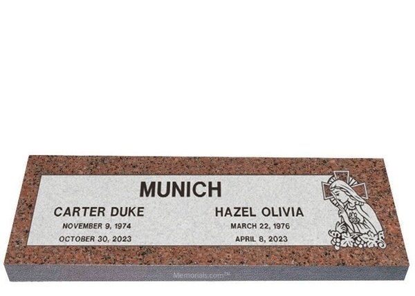 Heavenly Mother Companion Granite Headstone 42 x 14