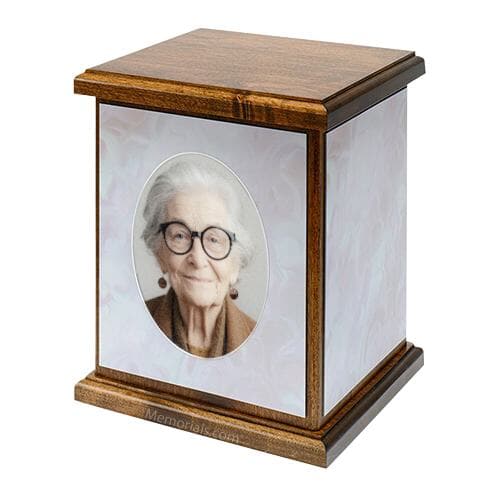 Heavens Clouds Photo Cremation Urn