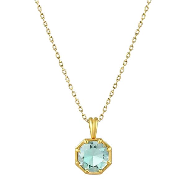Hexagon Bay Cremation Diamond Necklace