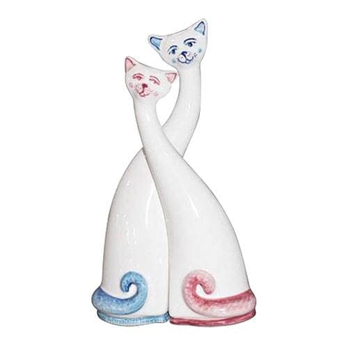 His and Hers Cat Cremation Urns
