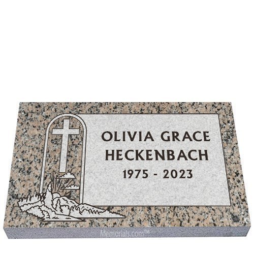 Holy Land Granite Grave Marker 20 x 10