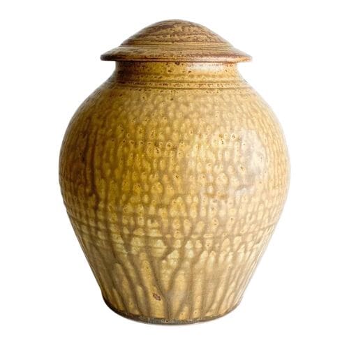Honey Drip Ceramic Cremation Urns