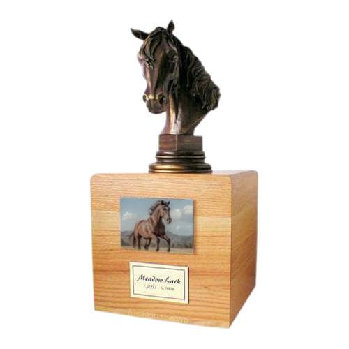 Horse Photo Cremation Urn