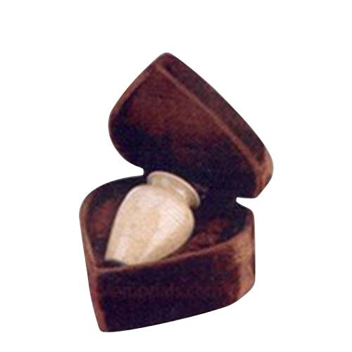 Cream Marble Infant Cremation Urn